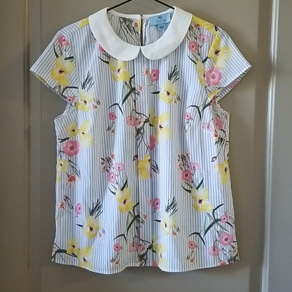 CeCe Tops - CeCe Floral Blouse